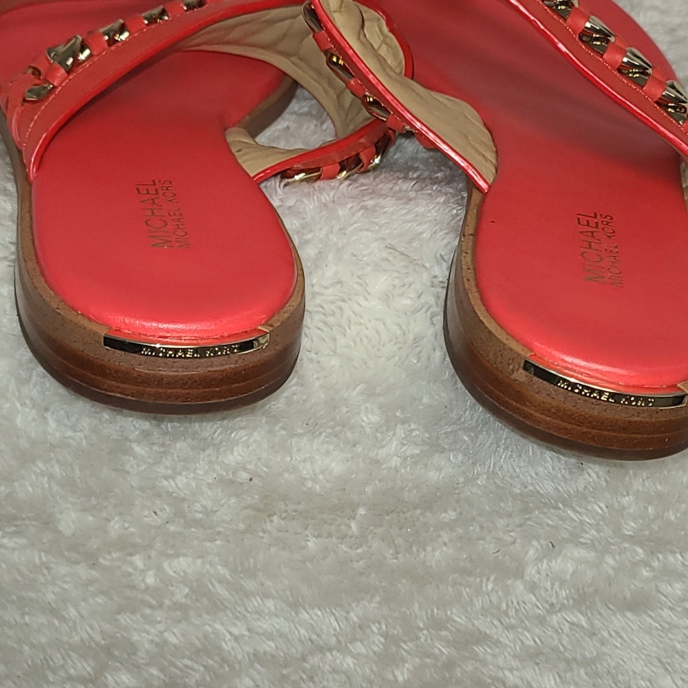 NwoT Michael Kors Bergen sea coral sandal - Picture 5 of 6